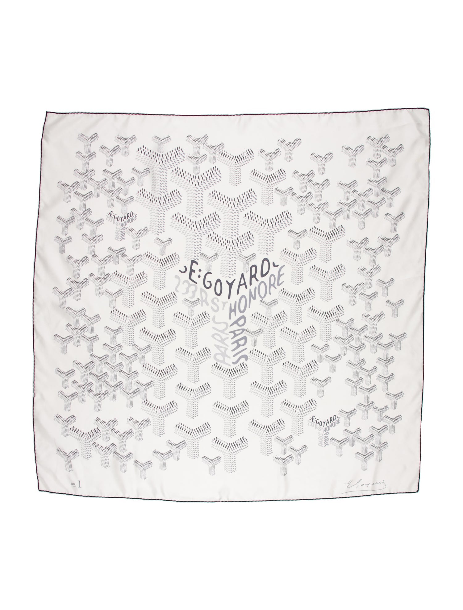 Goyard Silk Printed Scarf