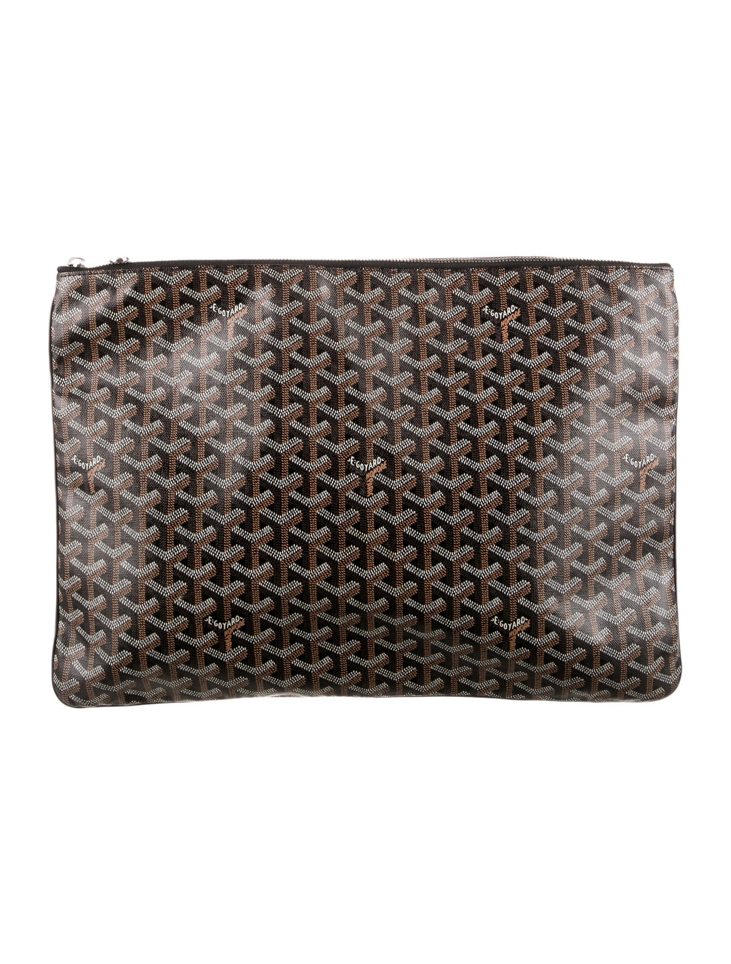 Goyard Pattern Print Laptop Case