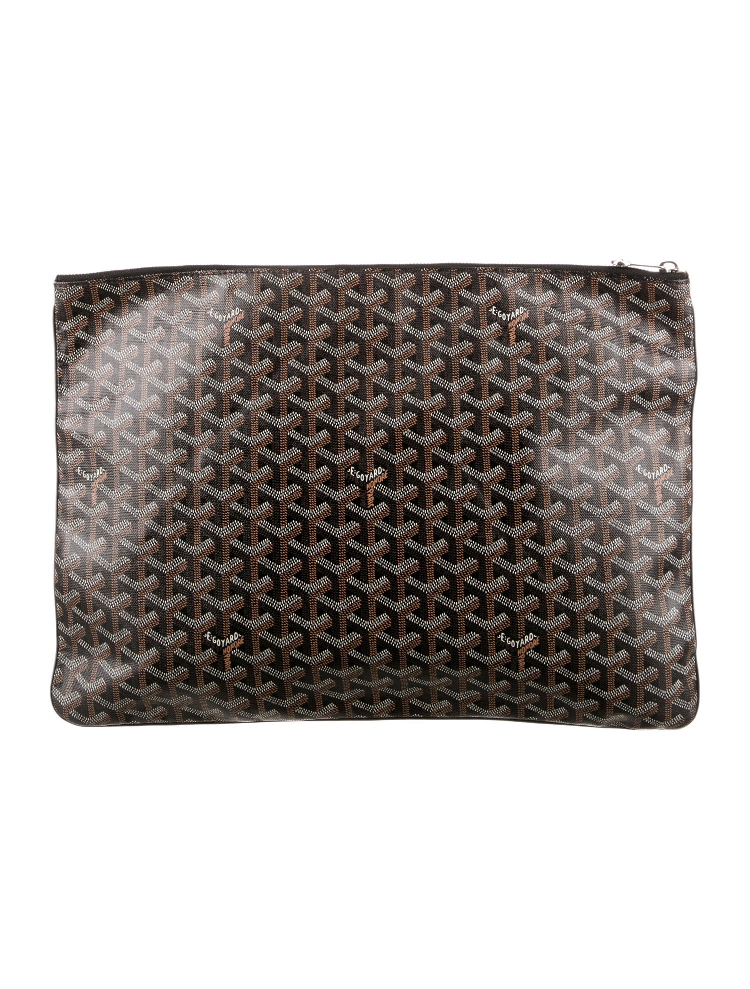 Goyard Pattern Print Laptop Case