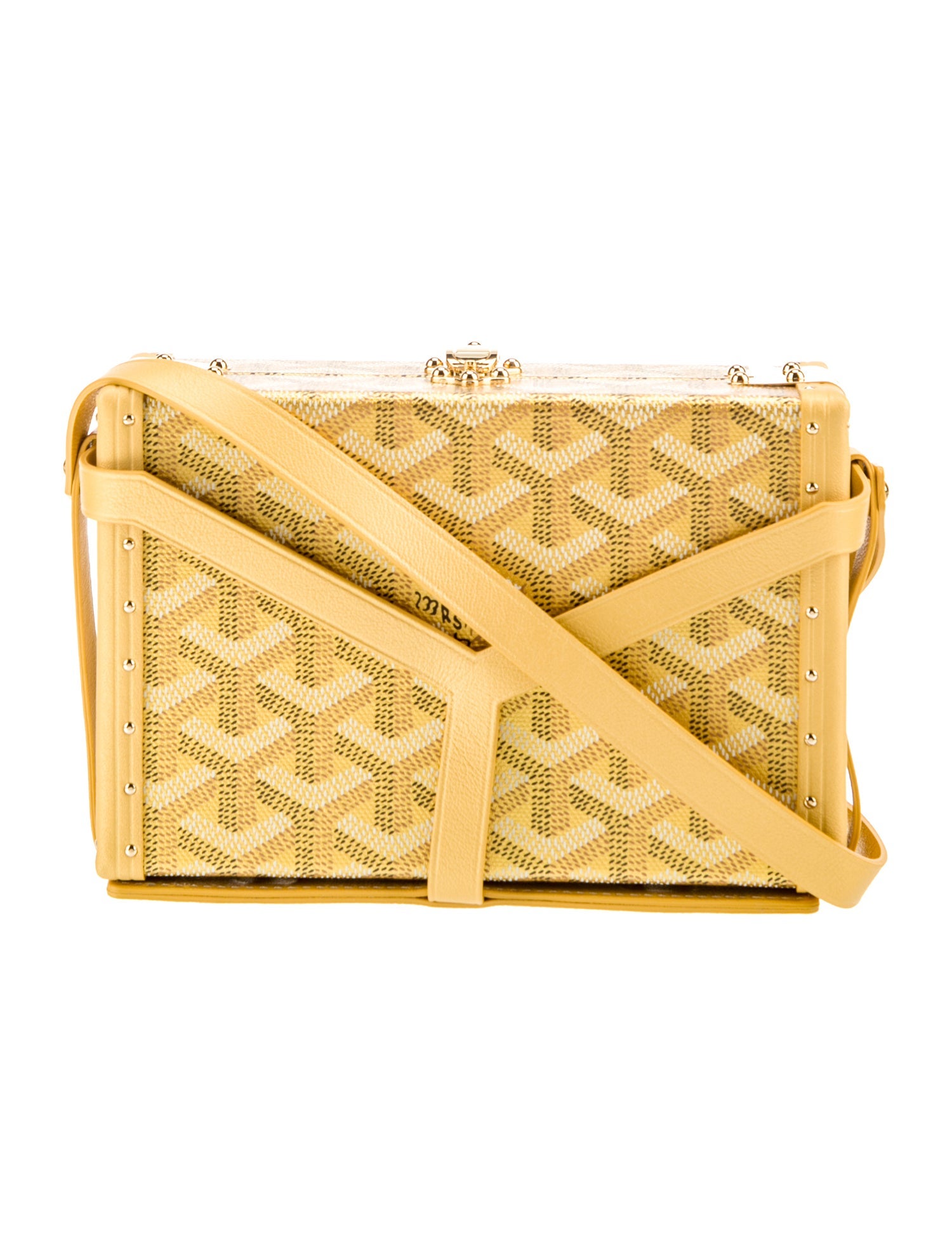Goyard Goyardine Precious Metals Minaudière Trunk