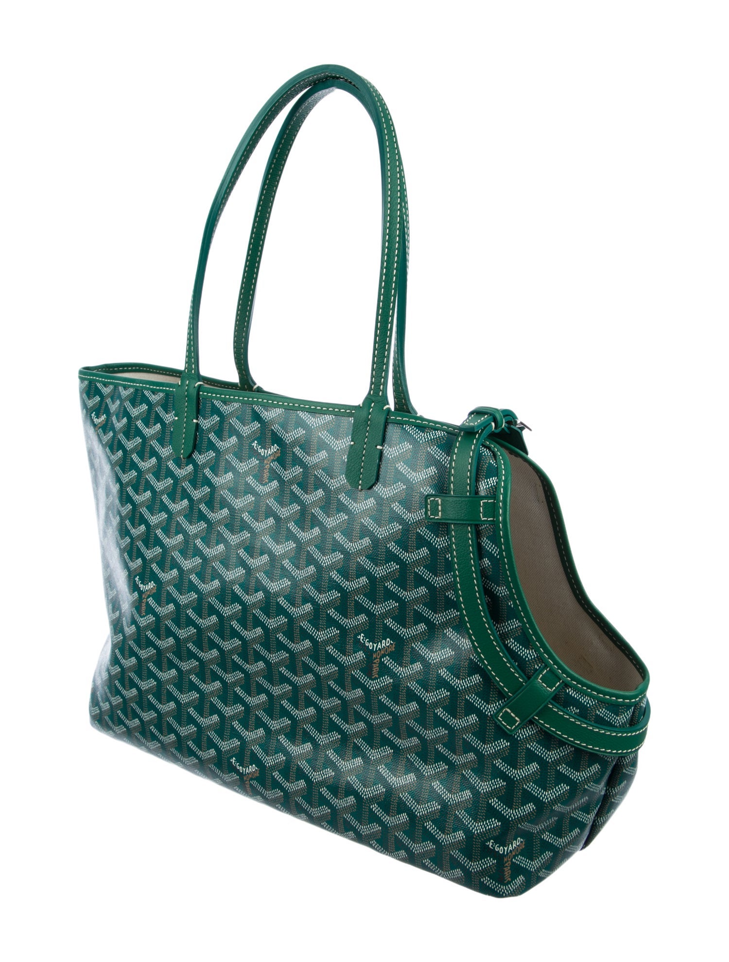 Goyard Goyardine Chien Gris Pet Carrier