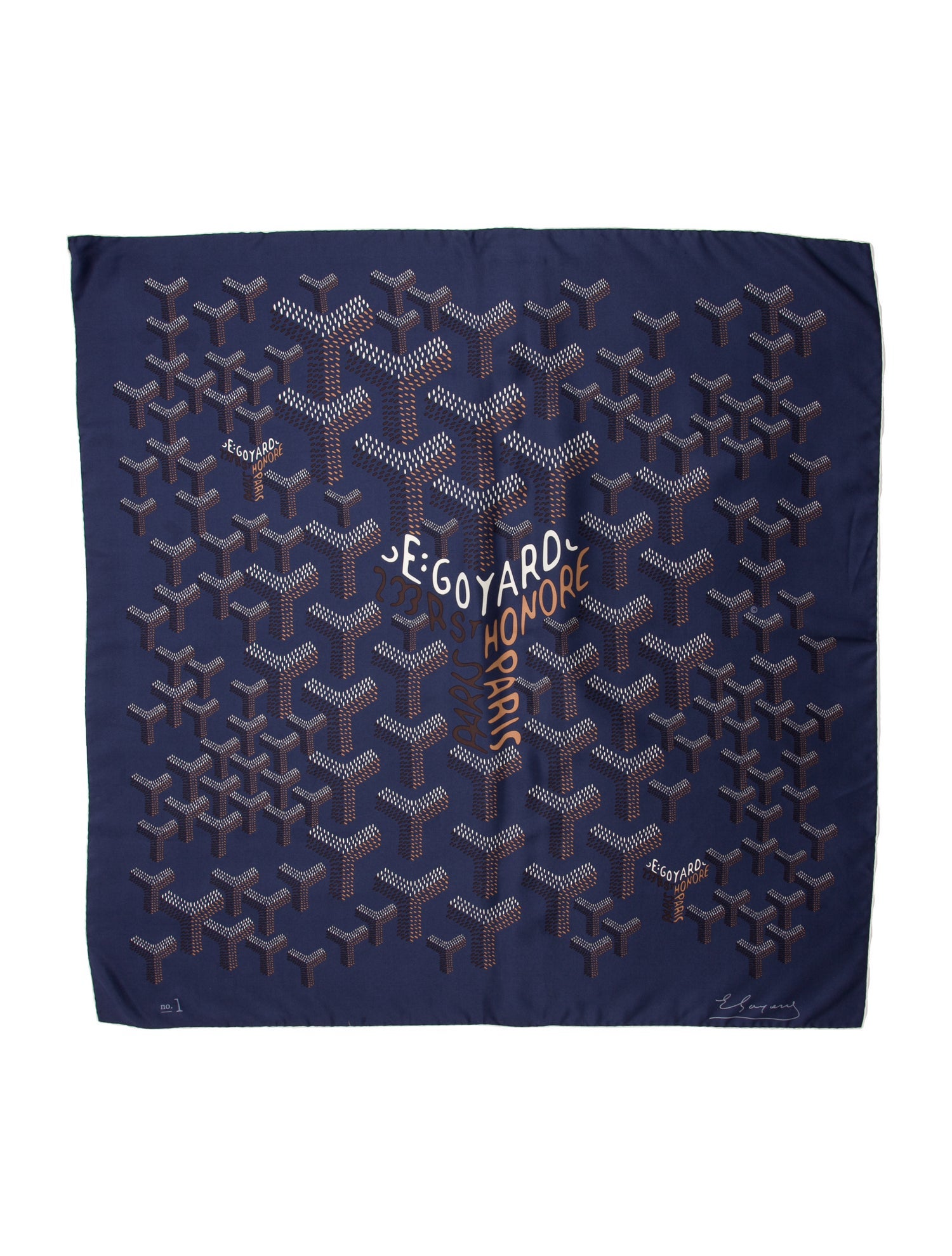 Goyard Silk Printed Scarf