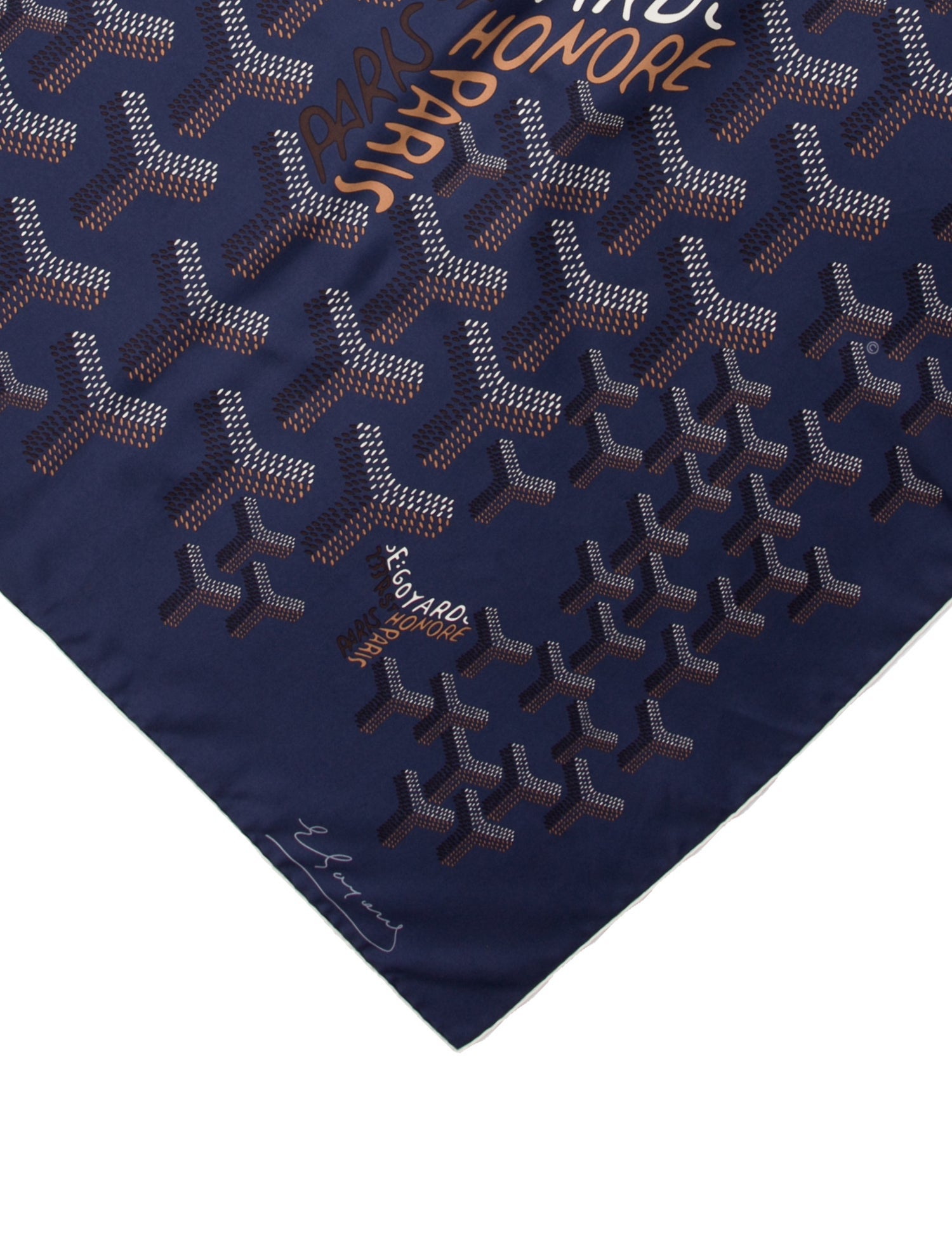Goyard Silk Printed Scarf