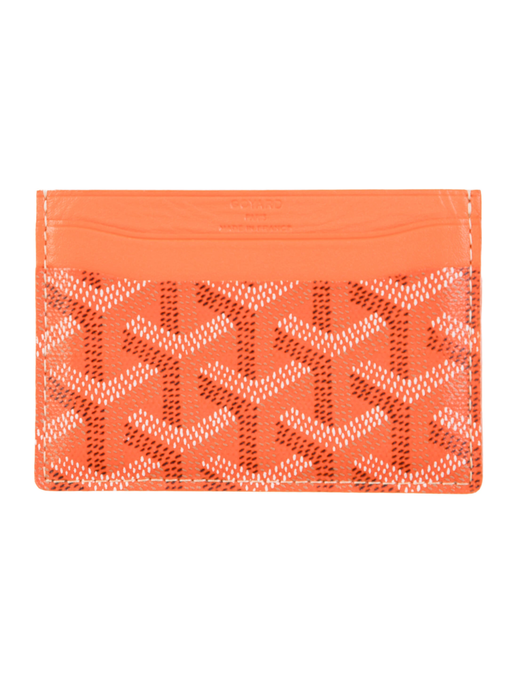 Goyard Leather Printed Card Holder