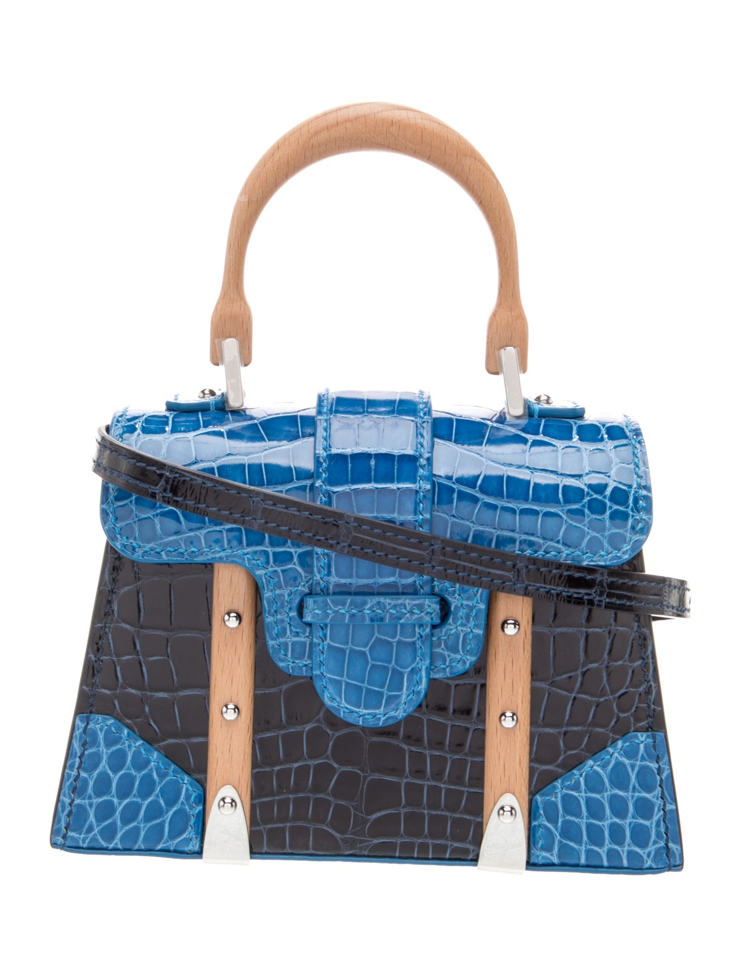 Goyard Crocodile Tri-Color Crocodile Saigon Nano