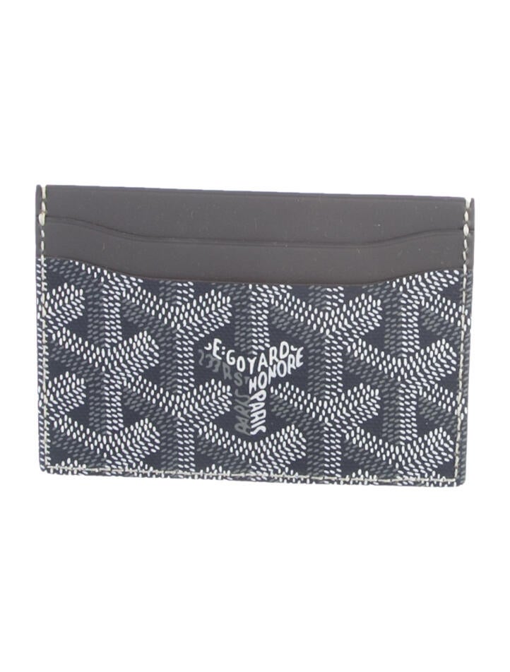 Goyard Leather Printed Card Holder