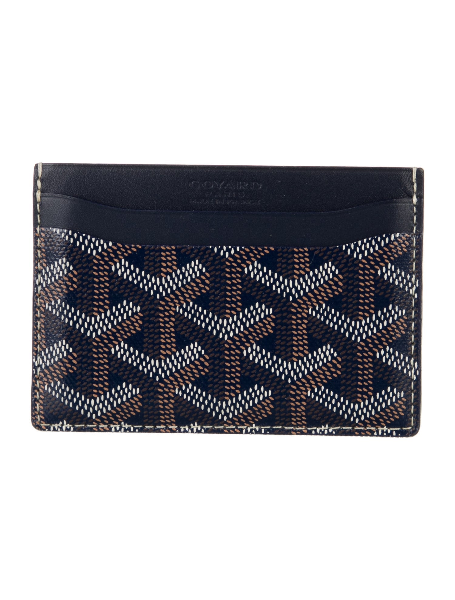 Goyard Leather Printed Card Holder