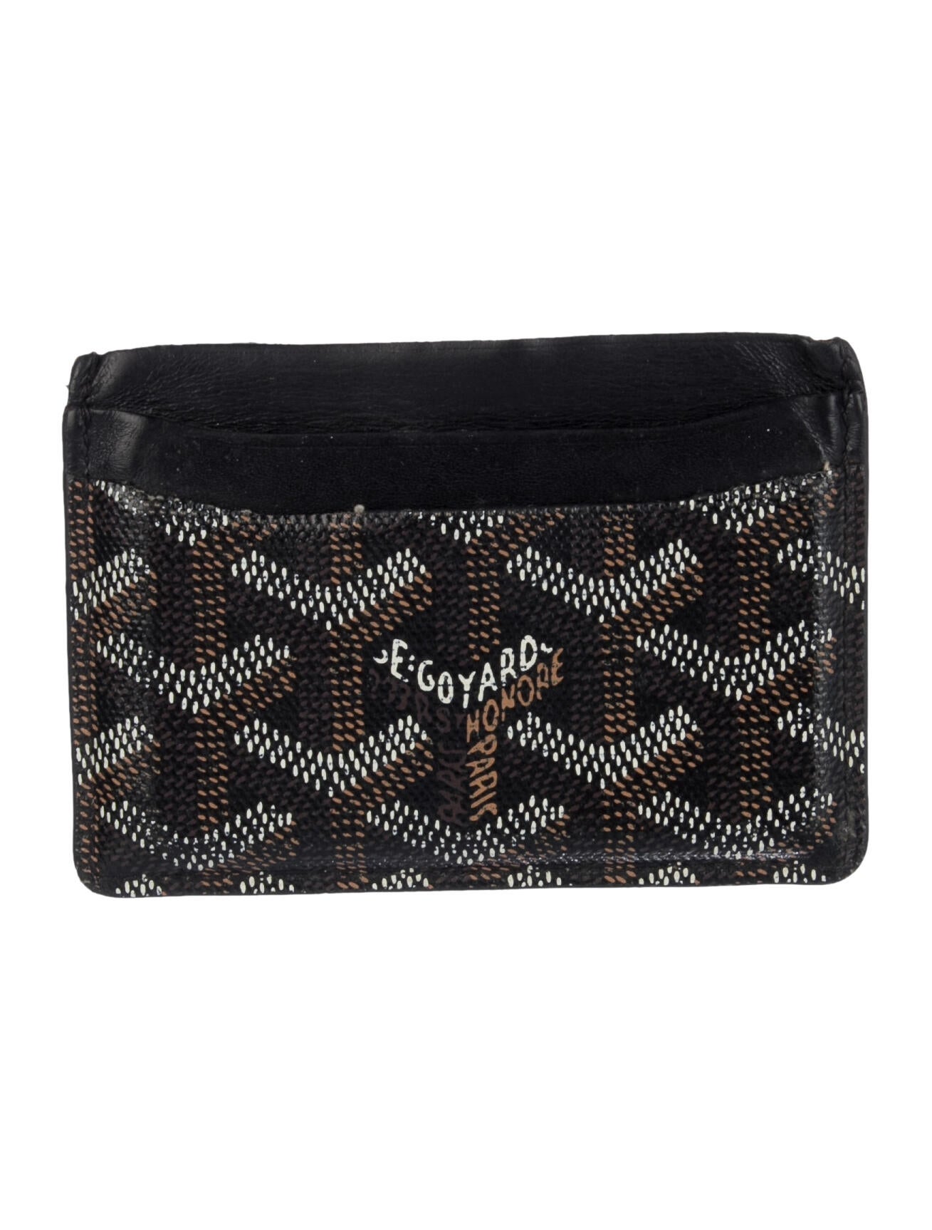 Goyard Leather Printed Card Holder