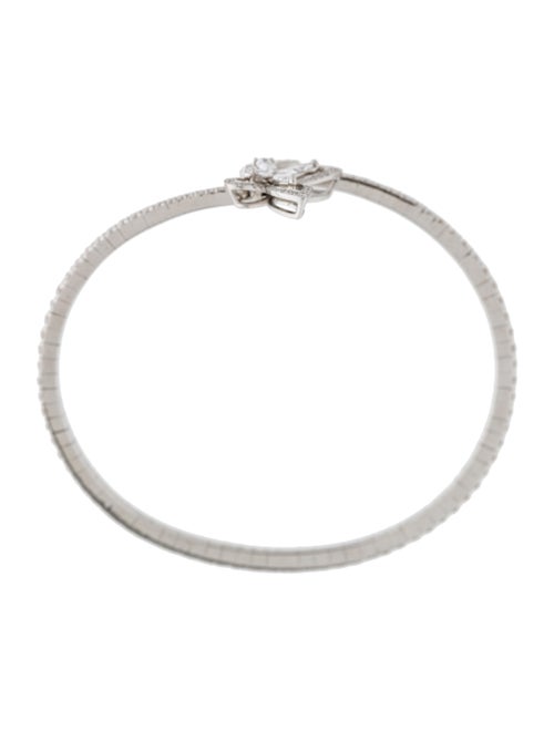 Graff 18K Diamond Butterfly Silhouette Cuff Bracelet