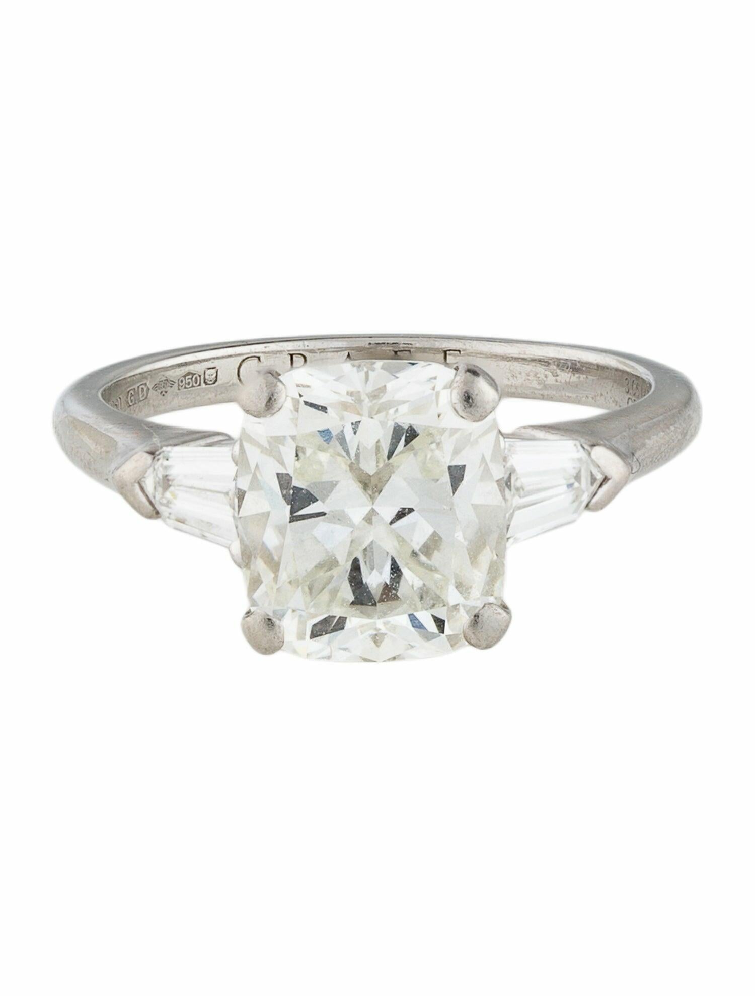 Graff Platinum 3.05ct Diamond Engagement Ring