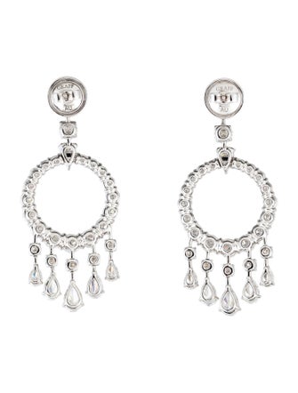 Graff 18K 10.44ctw Diamond 'Mini Gypsy' Drop Earrings