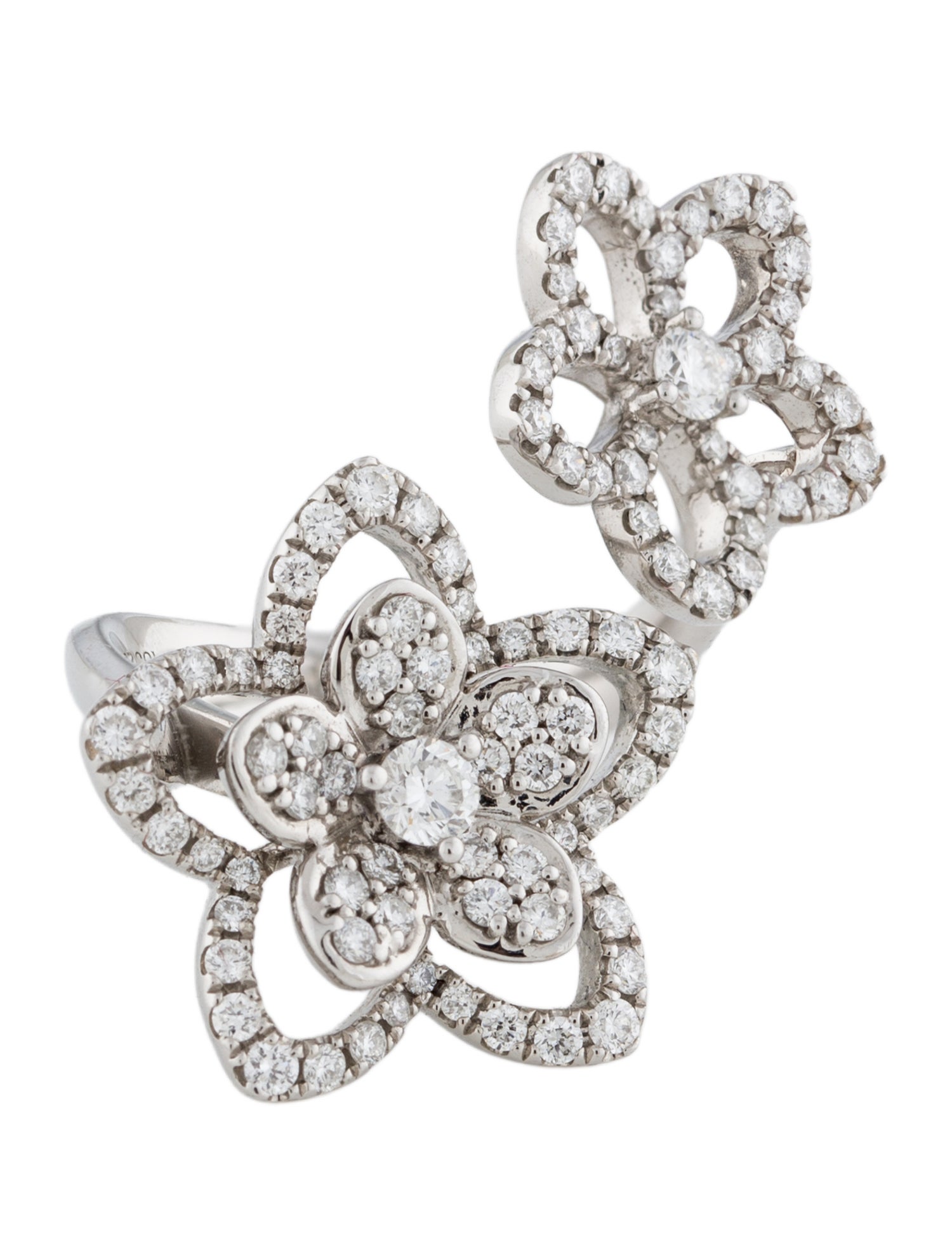 Graff Wild Flower Double Diamond Ring
