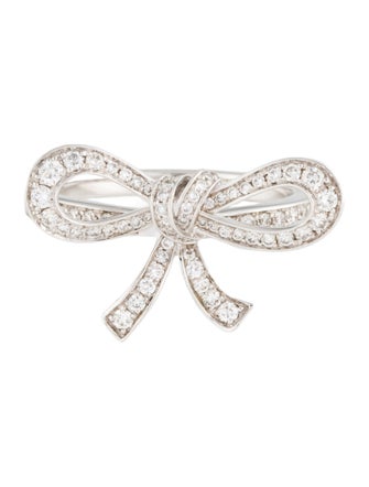 Graff 18K Tilda's Bow Mini Diamond Ring