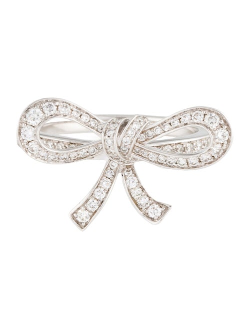 Graff 18K Tilda's Bow Mini Diamond Ring