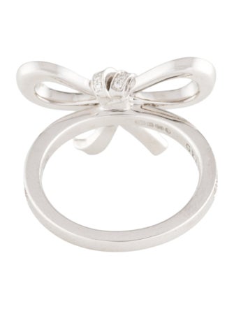 Graff 18K Tilda's Bow Mini Diamond Ring