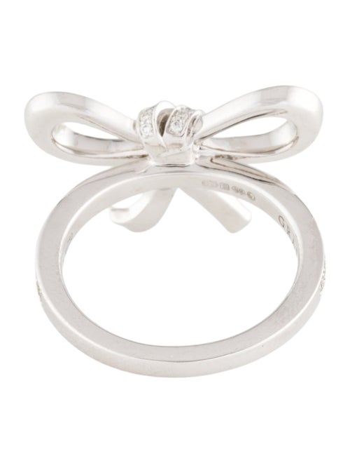 Graff 18K Tilda's Bow Mini Diamond Ring