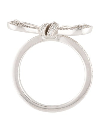 Graff 18K Tilda's Bow Mini Diamond Ring