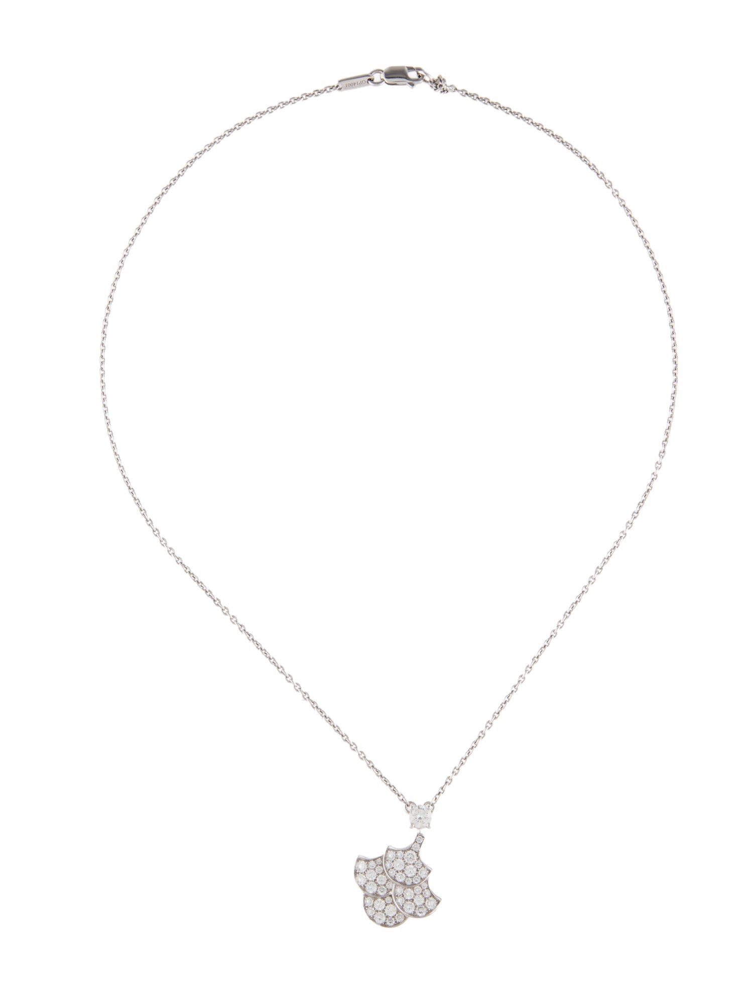 Graff 18K 1.01ctw Diamond Icon Pendant Necklace