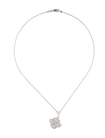 Graff 18K 1.01ctw Diamond Icon Pendant Necklace