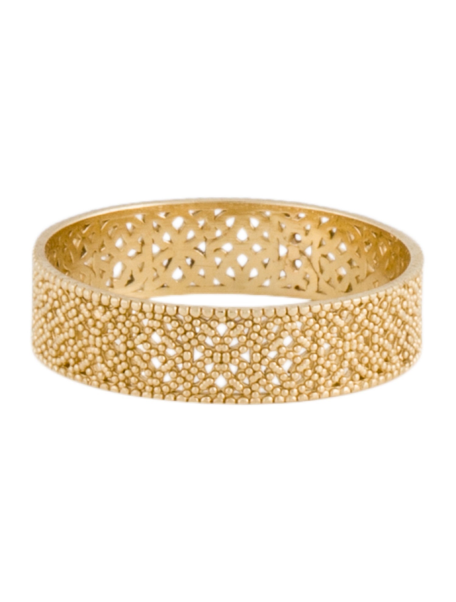 Grace Lee 14K Lace Straight Band