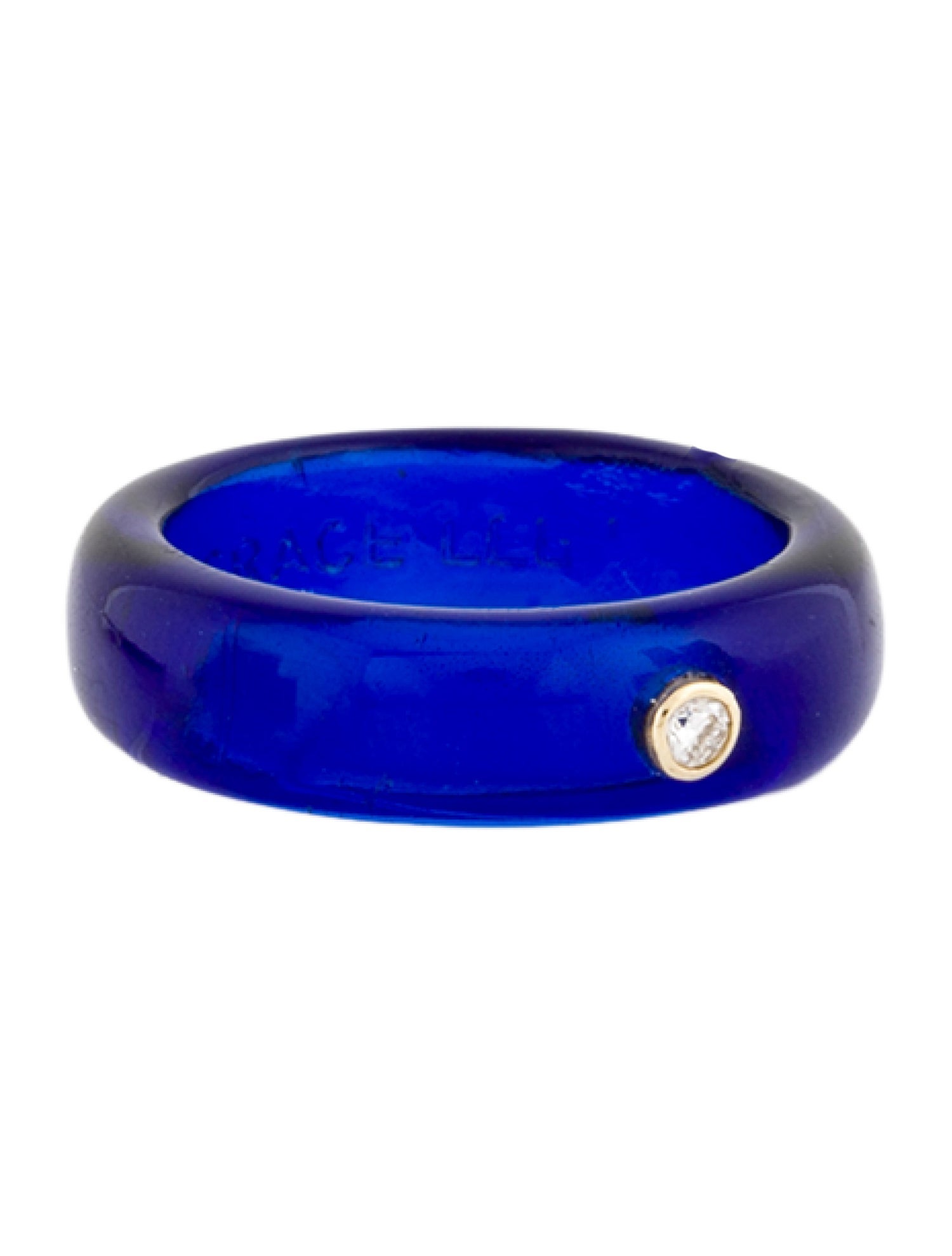 Grace Lee 14K Diamond & Resin Ring