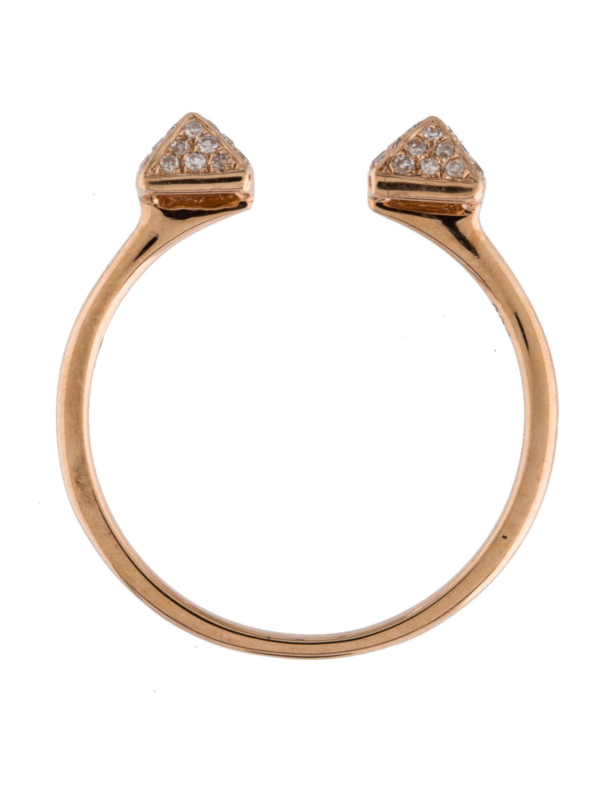 Graziela 14K Diamond Pyramid Ring Rings GRAZI20005 The RealReal