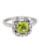 Graziela 18K Peridot & Diamond Cocktail Ring