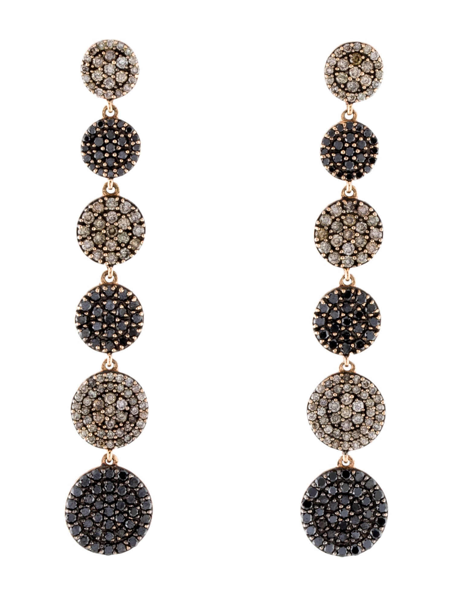 Graziela 18K Diamond Large Cascade Earrings