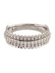Graziela 18K Diamond Pluma 3 Row Band