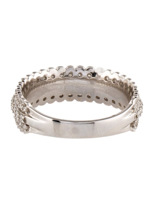 Graziela 18K Diamond Pluma 3 Row Band