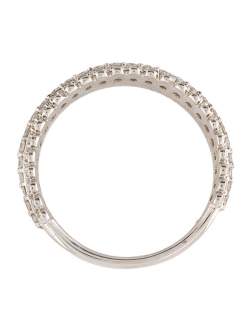 Graziela 18K Diamond Pluma 3 Row Band