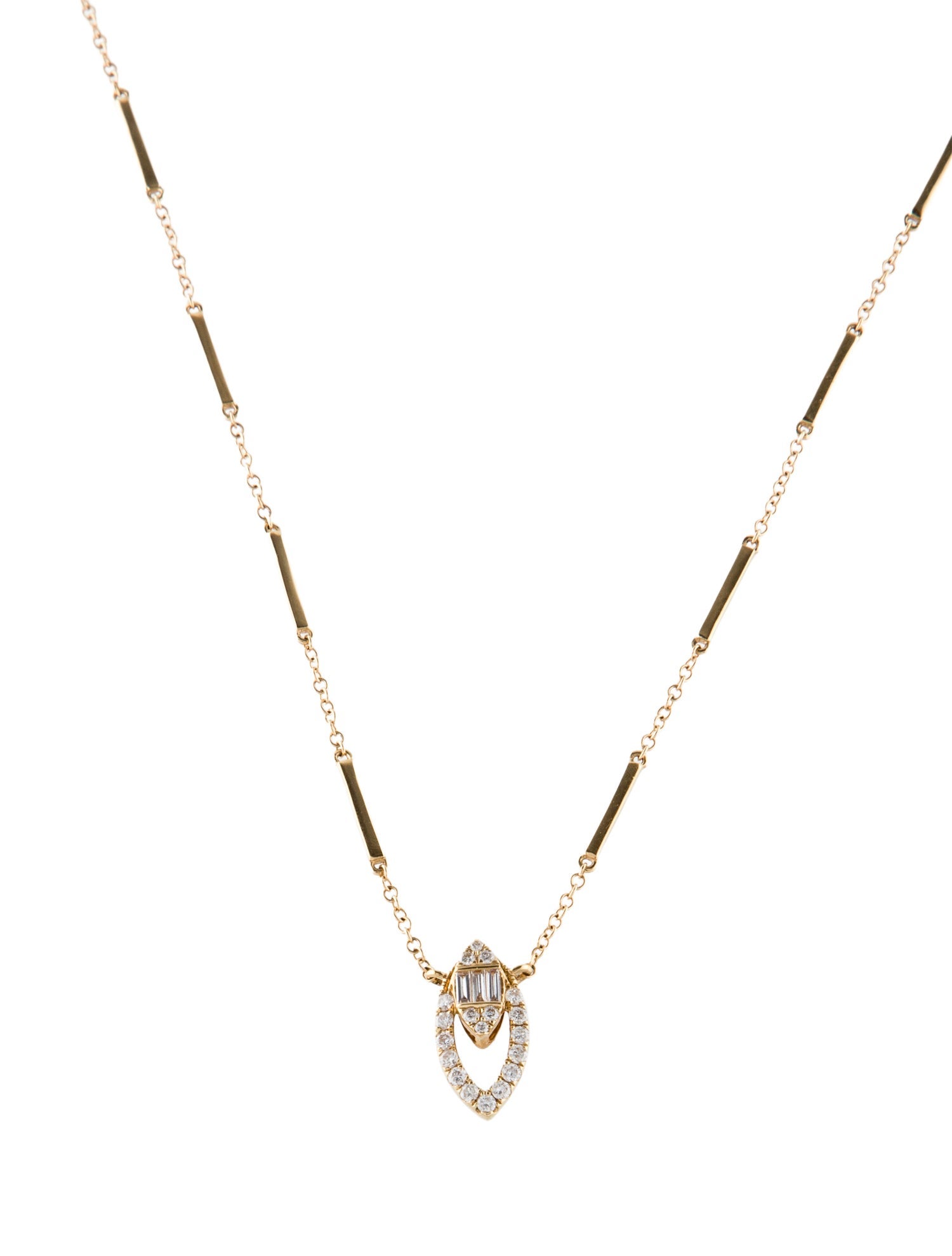 Graziela 18K Diamond Asa Marquesa Pendant Necklace