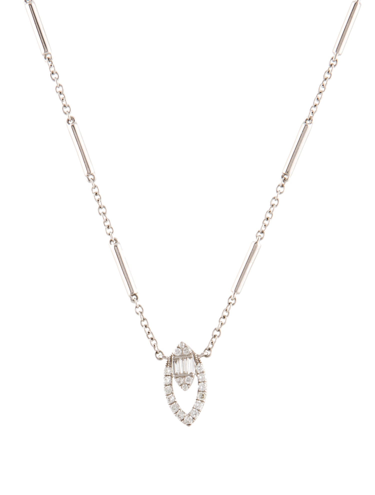 Graziela 18K Diamond Asa Marquesa Pendant Necklace