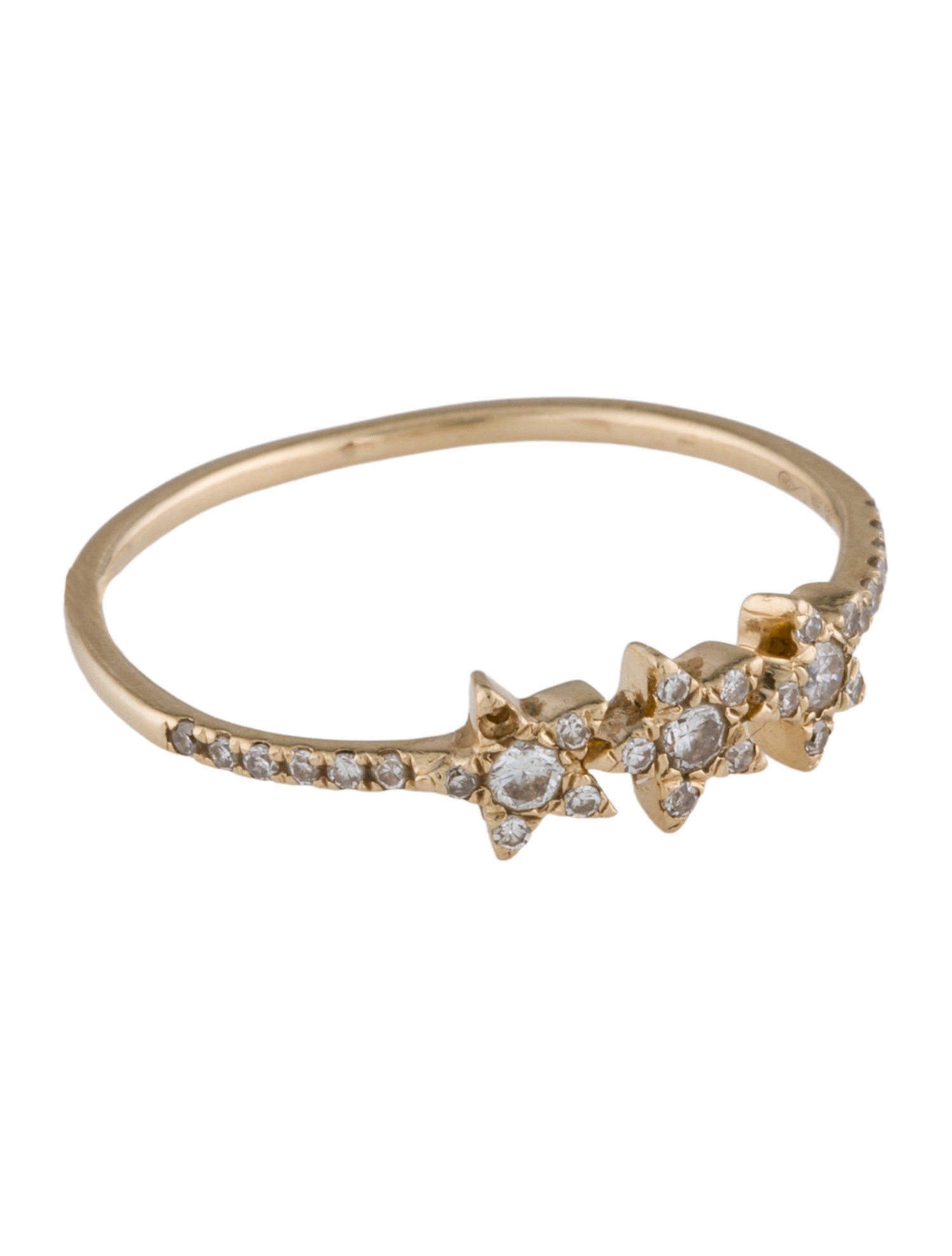 Graziela 14K Diamond Star Band Ring