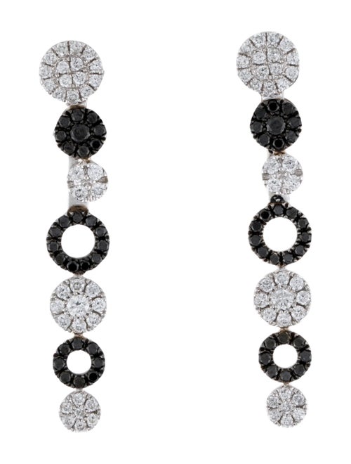 Graziela 18K 1.08ctw Diamond Adjustable Drop Earrings