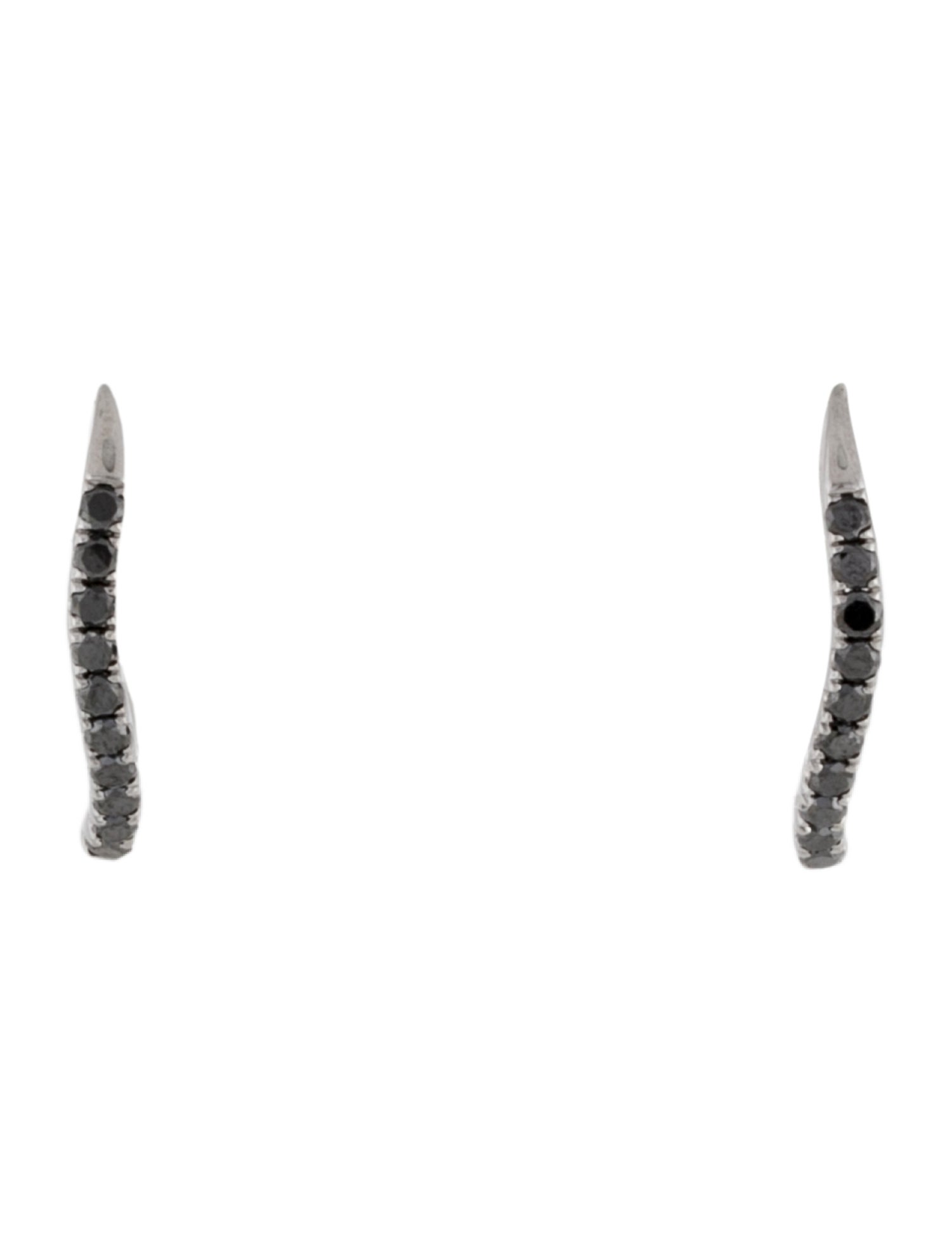 Graziela 18K Black Diamond Drop Earrings