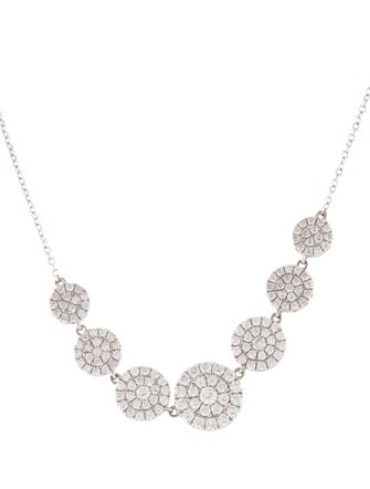 Graziela 18K 1.57ctw Diamond Cascade Station Necklace