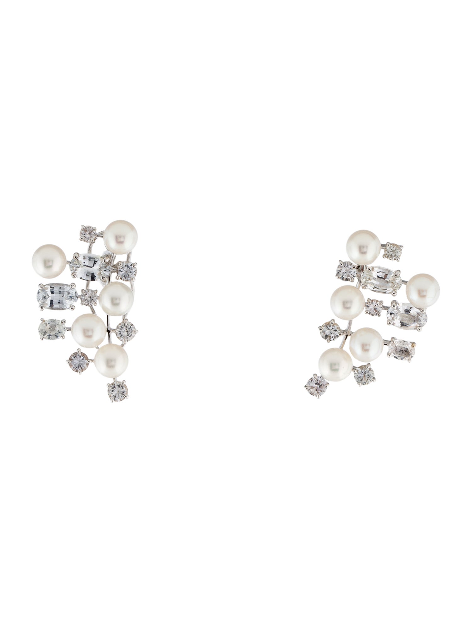 Graziela 18K Pearl & Sapphire Pérola Drop Earrings