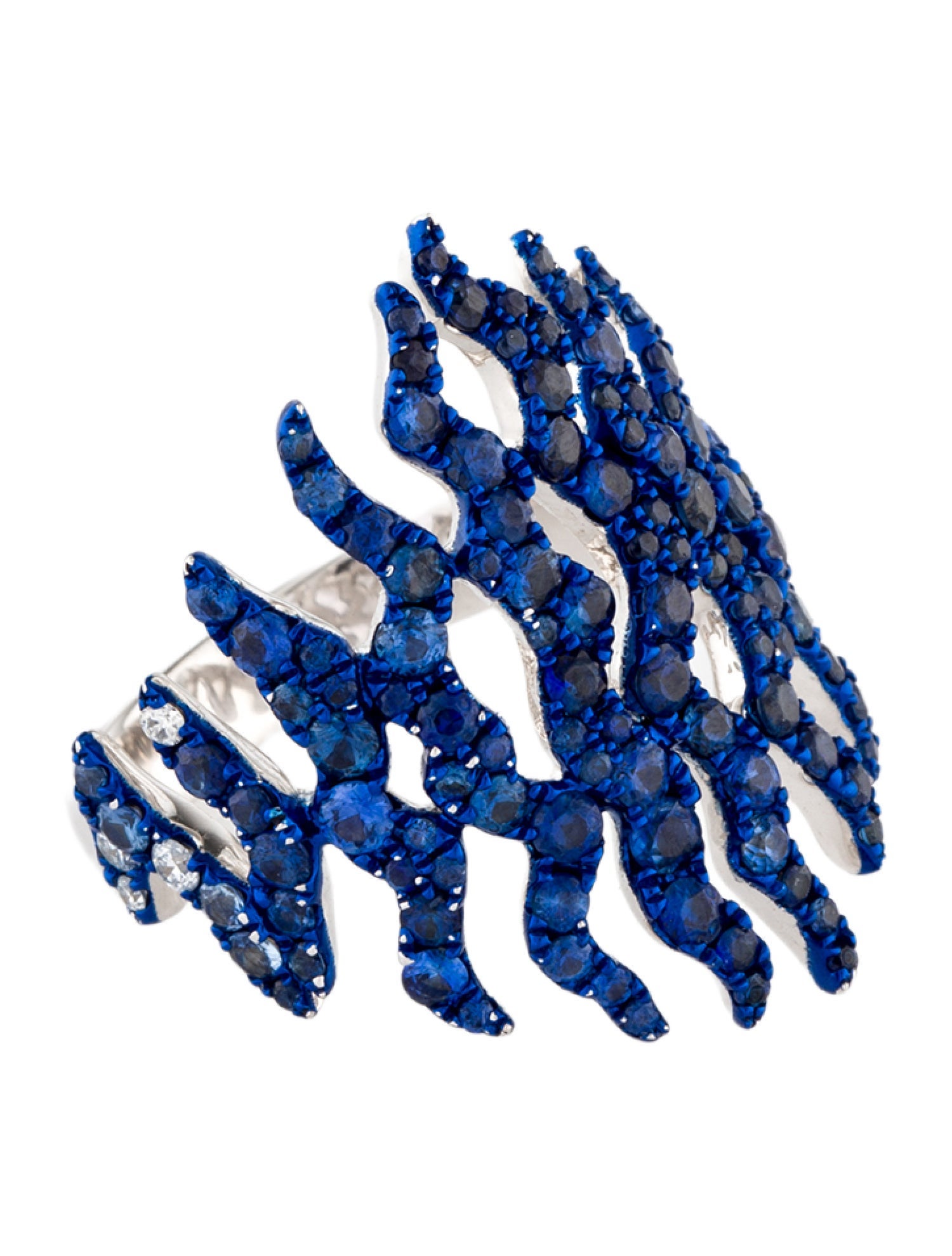 Graziela 18K 2.37ctw Sapphire & Diamond Rio Ring