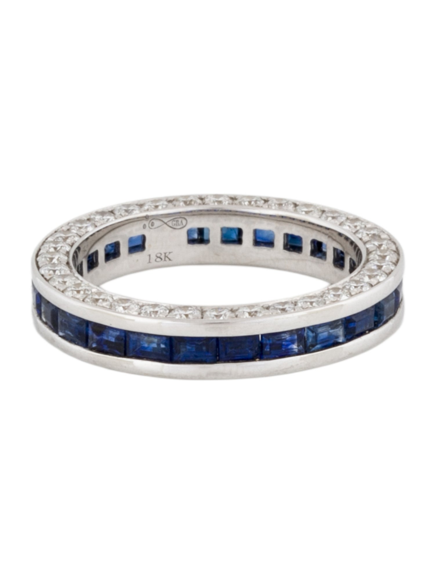 Graziela 18K Sapphire & Diamond Eternity Ring