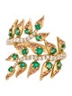 Graziela 18K Emerald, Sapphire & Diamond Árvore Bypass Band
