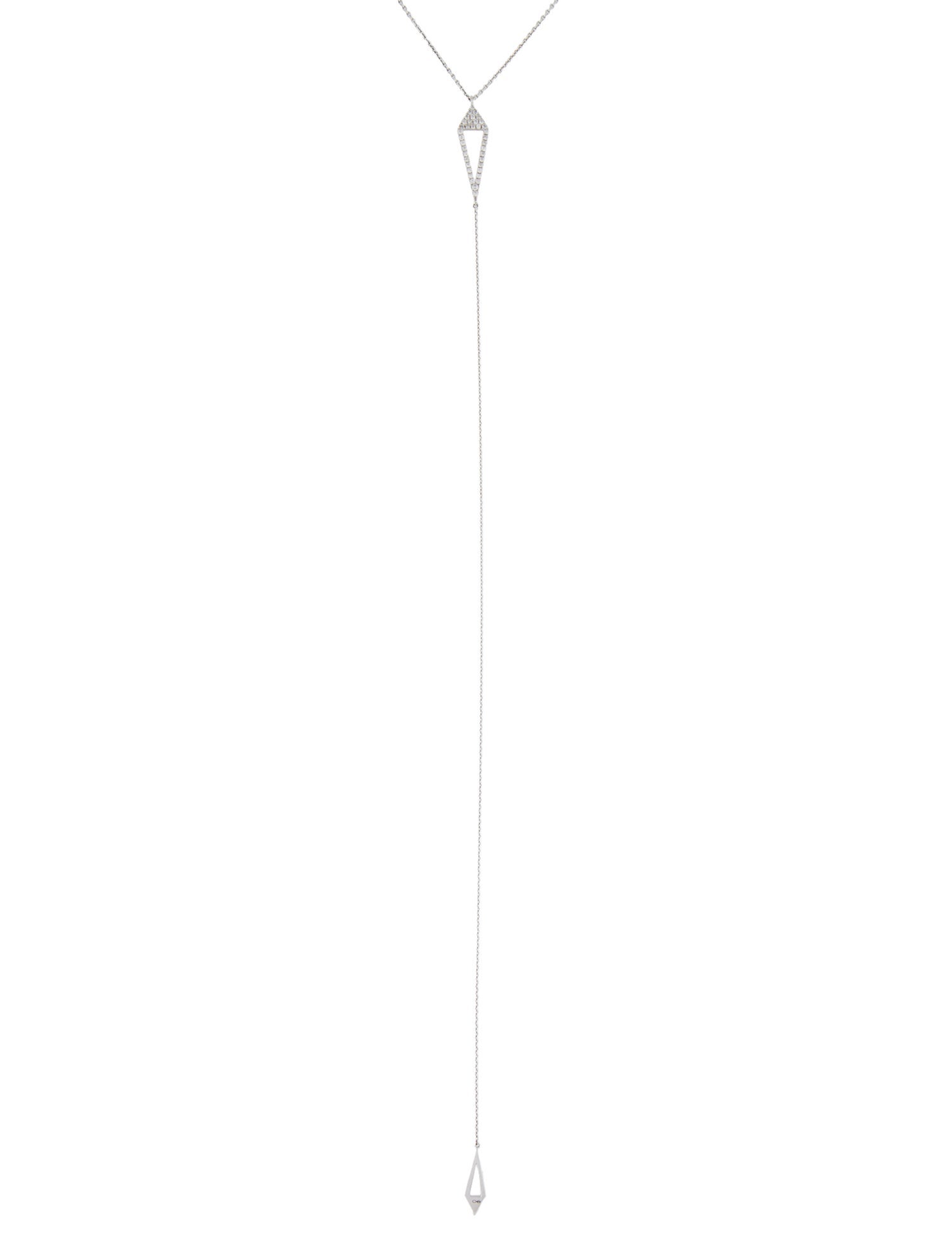 Graziela 14K Diamond Y Pendant Necklace