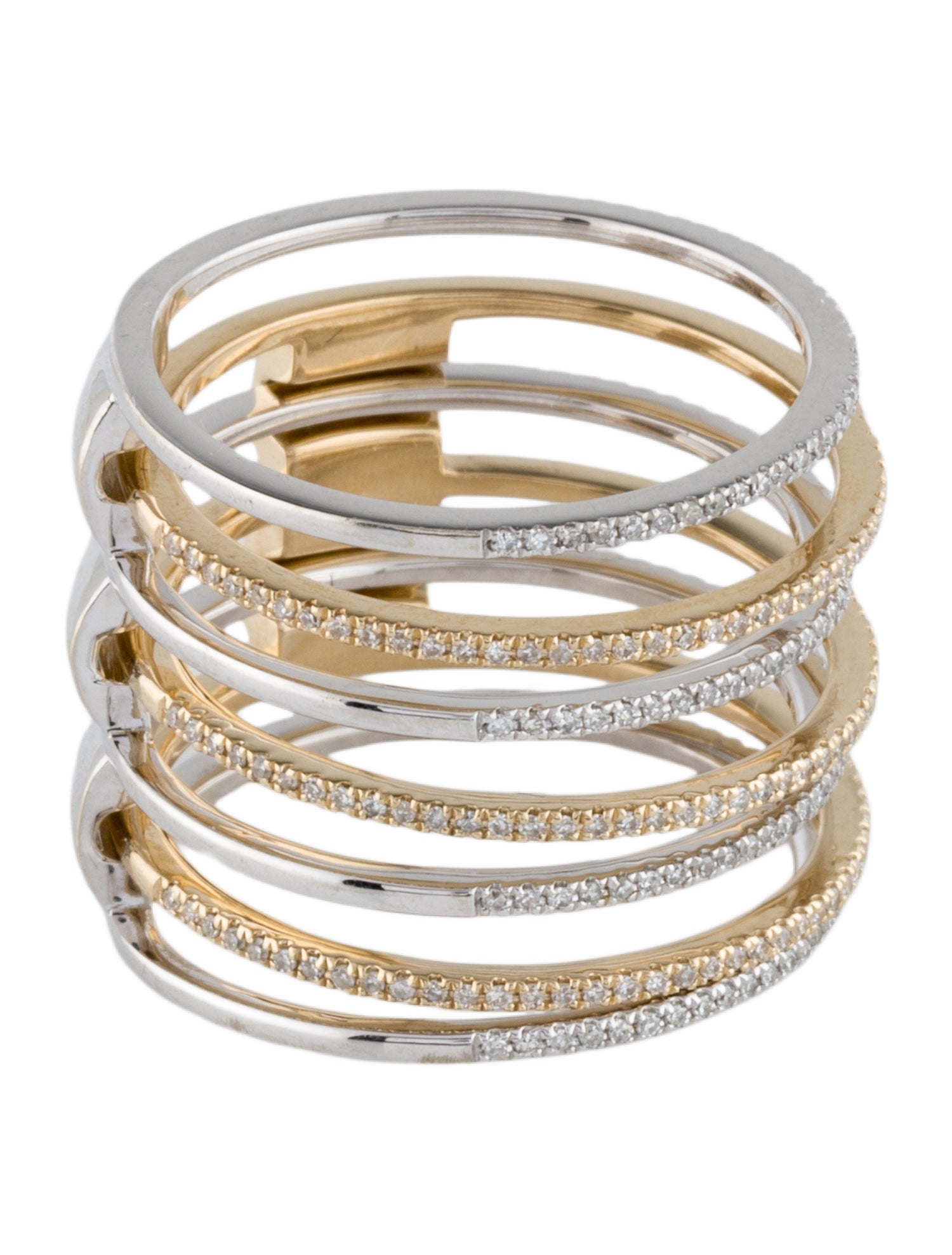 Graziela 14K Diamond Mega Band Ring