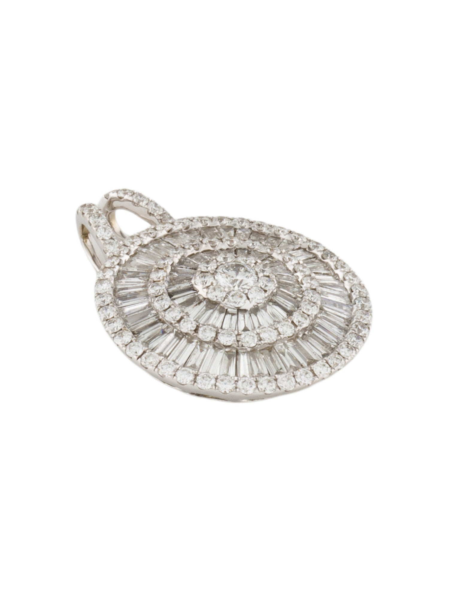 Gregg Ruth 18K 1.80ctw Diamond Circle Pendant