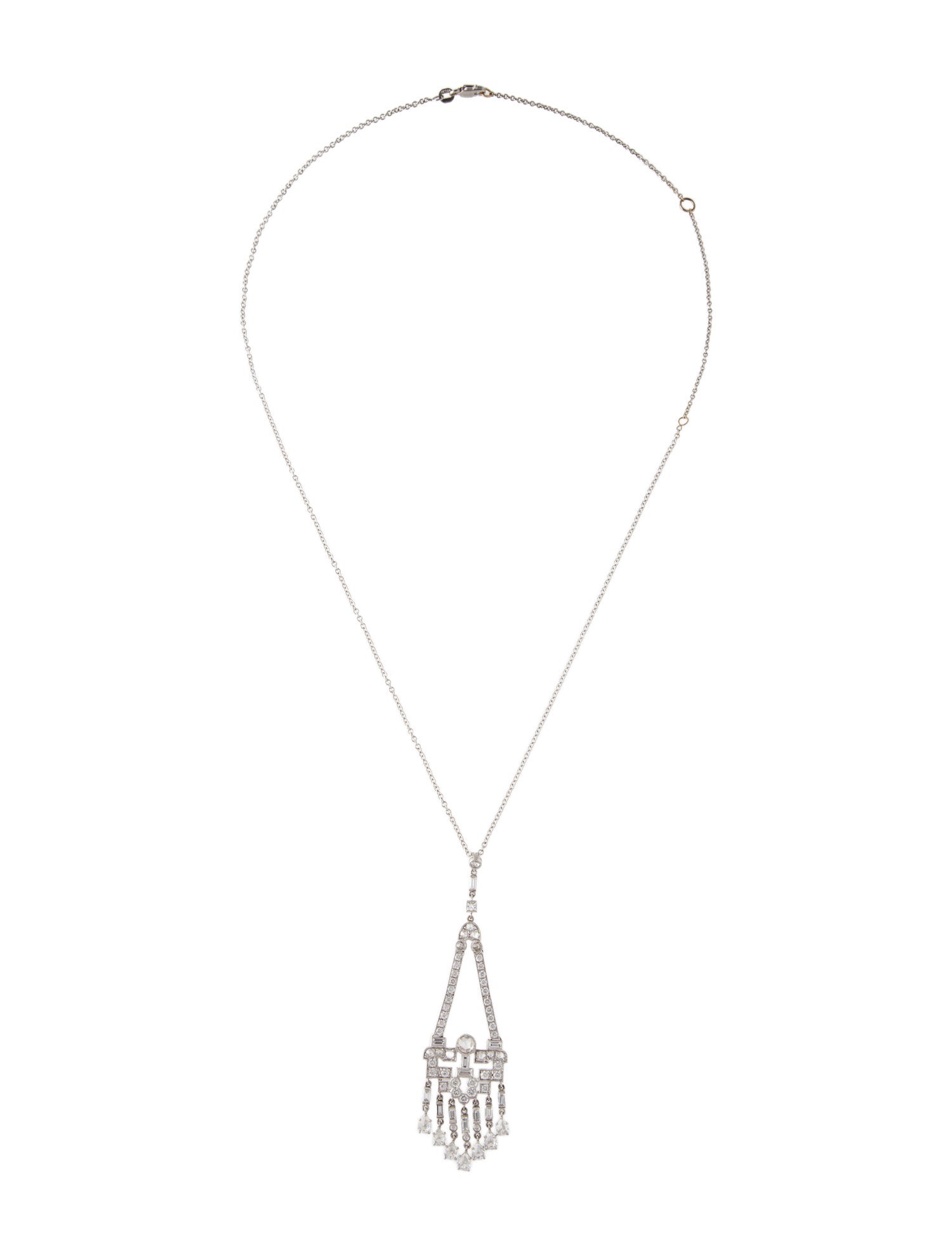 Gregg Ruth 18K 2.55ctw Diamond Pendant Necklace