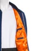 Gant Rugger Leather Colorblock Pattern Bomber Jacket