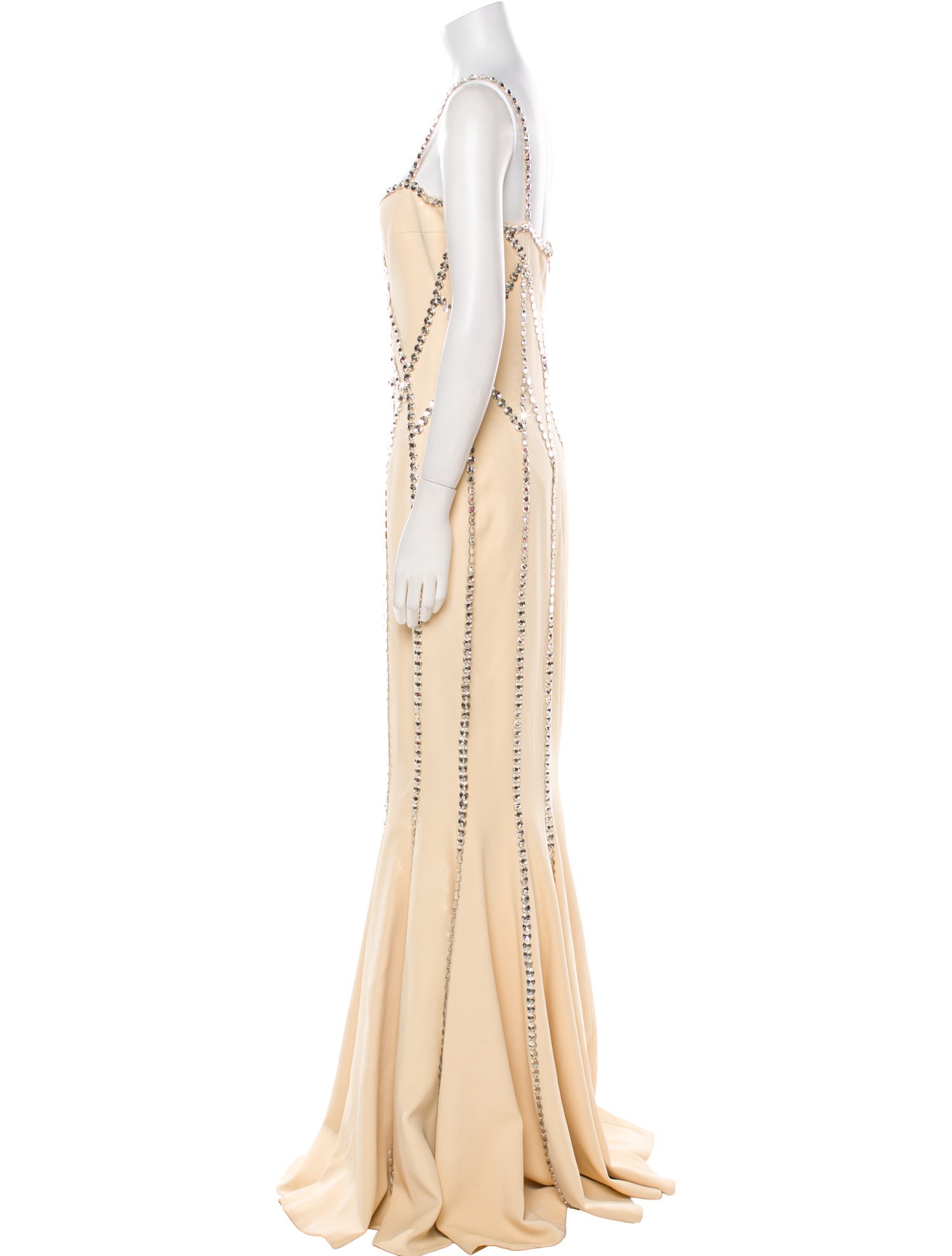 Georges Hobeika Square Neckline Long Dress