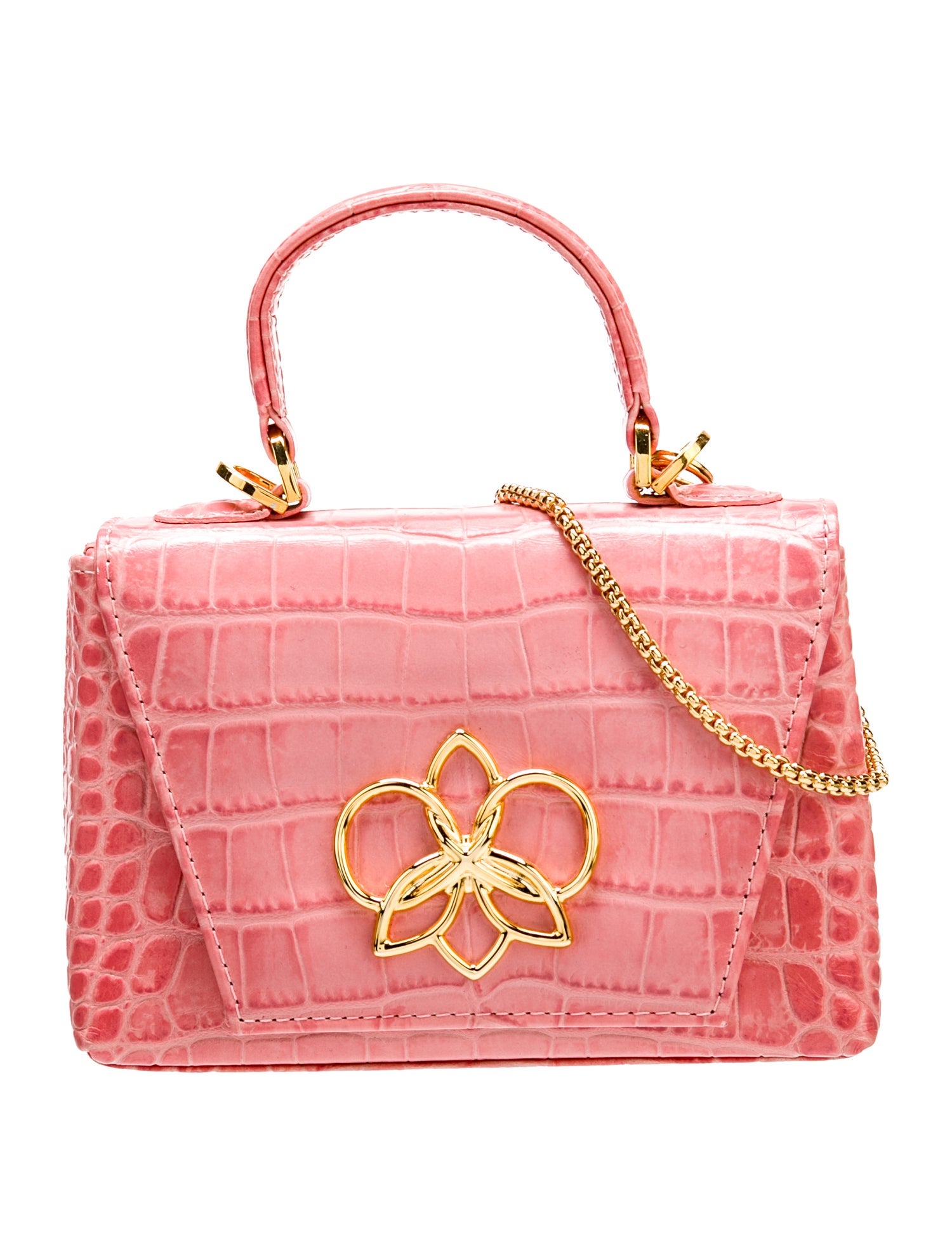 Georges Hobeika Embossed Leather Crossbody Bag