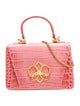 Georges Hobeika Embossed Leather Crossbody Bag