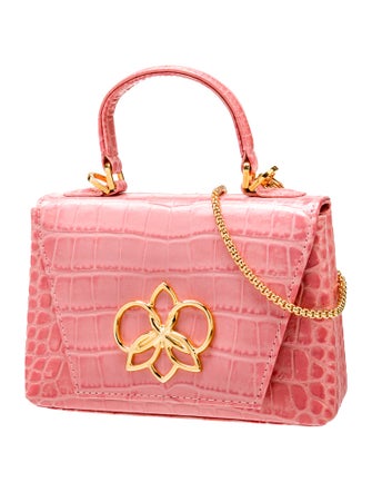 Georges Hobeika Embossed Leather Crossbody Bag